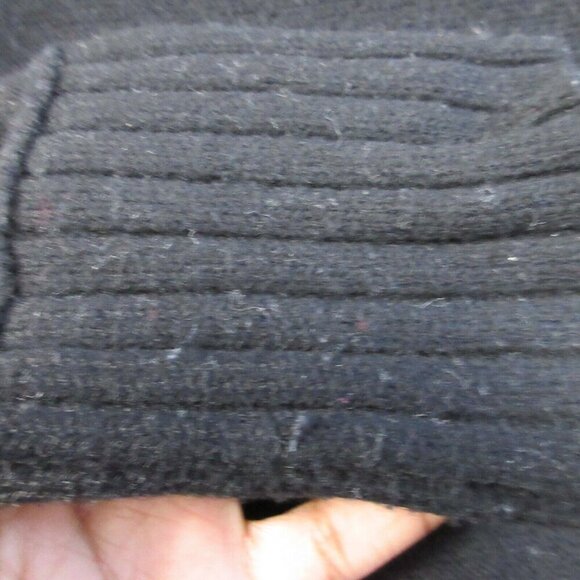 Club Monaco Merino Wool Crewneck Sweater Women S Black Pullover Knit Luxury 248 - Picture 6 of 9